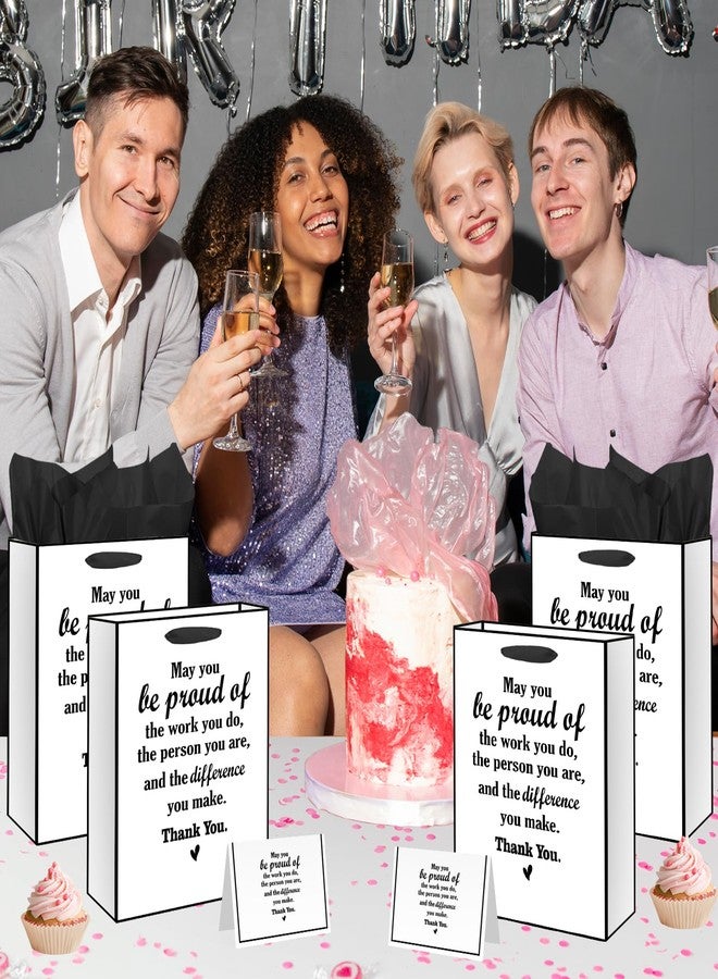 Yoirrat We Appreciate You Gift Bag with Tissue Paper Greeting Card Thank You Gift Wrapping Bag with Handle for Pastor Employee Staff Inspirational Gifts Teacher Doctor Retirement Appreciation Christmas Party Decor﻿ (Be Proud of You) - Image 3